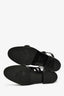 Gucci Black Perforated Leather Buckle Detail Loafers Size 36