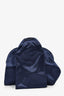 Roger Vivier Navy Blue Satin Top Handle Bag