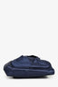 Roger Vivier Navy Blue Satin Top Handle Bag