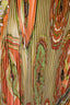 Hermès Green Silk Twilly Au Bloc Pleated Scarf 90