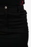 Moschino Couture Black Wool Mini Skirt With Pleated Clip On Panel Size 2