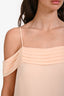 T Alexander Wang Blush Pink Silk Pleated Neckline Top Size 2