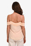 T Alexander Wang Blush Pink Silk Pleated Neckline Top Size 2