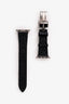 Hermès Black Rubber Deployment Buckle Kilim Single Tour 40mm