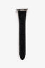 Hermès Black Rubber Deployment Buckle Kilim Single Tour 40mm