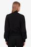 Louis Vuitton Black Embossed Monogram Zip-Up Jacket Size 36