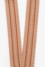 Hermès Orange/White 'Sangle Cavale' 50mm Bag Strap