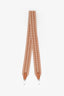 Hermès Orange/White 'Sangle Cavale' 50mm Bag Strap