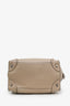 Celine Taupe Grained Leather Mini Luggage Tote