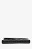 Christian Dior 2014 Black Cannage Patent Leather Lady Wallet On Chain