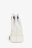 Pre-Loved Chanel™ 2017/18 White Leather/Patent Small Gabrielle Backpack