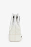 Pre-Loved Chanel™ 2017/18 White Leather/Patent Small Gabrielle Backpack