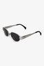 Celine Silver Metal Triomphe 01 Oval Sunglasses
