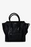 Celine 2012 Black Leather Micro Luggage Bag