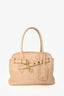 Miu Miu 2024 Runway Beige Nappa Leather Archive 2009 Aventure Top Handle Bag With Strap