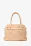 Miu Miu 2024 Runway Beige Nappa Leather Archive 2009 Aventure Top Handle Bag With Strap