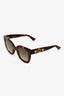 Gucci Brown Tortoise GG Star Handle Sunglasses