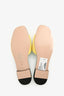 Gucci Yellow/Blue Suede Cut Out Interlocking G Sandals Size 38