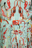 Maison Margiela 2020 Runway Blue/Multicolour Silk Printed Dress Size 42
