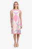 Emilio Pucci Pink/Purple Printed Sleeveless Midi Dress Size 6