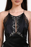 La Perla Black Silk Lace Detail Midi Dress Size XS