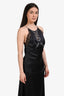 La Perla Black Silk Lace Detail Midi Dress Size XS