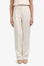 Brunello Cucinelli White Wide Leg Trousers Size 4