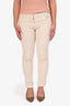 Brunello Cucinelli Beige Corduroy Slim Leg Pants Size 6