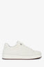 Loro Piana White Perforated Suede Sneakers Size 36