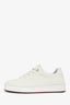 Loro Piana White Perforated Suede Sneakers Size 36