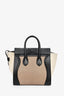 Celine Taupe Tri-Coloured Mini Luggage Tote