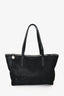 Stella McCartney Black/Silver Shaggy Deer Falabella East West Shopper Tote Bag
