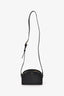 A.P.C. Black Leather Demi Lune Crossbody Bag