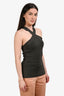 Anine Bing Dark Olive 'Brea' Criss Cross Tank Top Size XS
