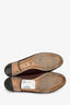 Gucci Burgundy Leather Jordaan Slip On Loafers Size 36