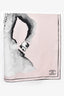 Pre-Loved Chanel™ Pink Silk Gabrielle Print Square Scarf