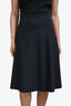 A.L.C Navy Cotton Midi Skirt Size 4