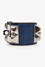 Hermès 2015 Navy Blue Alligator Collier De Chien Bracelet Size S