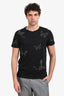 Valentino Black Cotton Butterfly Embroidered T-Shirt Size M Mens
