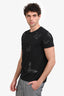 Valentino Black Cotton Butterfly Embroidered T-Shirt Size M Mens