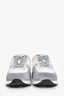 Pre-Loved Chanel™ White/Purple Suede Sneakers Size 41