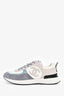 Pre-Loved Chanel™ White/Purple Suede Sneakers Size 41