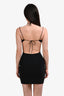 Amazuin Black Jersey Strappy Mini Dress Size O/S