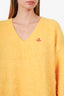 Vivienne Westwood Red Label Yellow Mohair V-Neck Oversized Sweater Size XS