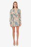 Zimmermann Floral Printed V-Neck Ruffled Mini Dress Size 3