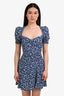 Reformation Blue Floral Mini Dress Size 0