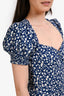Reformation Blue Floral Mini Dress Size 0