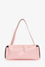Acne Studios Pink Leather 'Multipocket Lux' Bow Detail Shoulder Bag