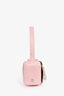 Acne Studios Pink Leather 'Multipocket Lux' Bow Detail Shoulder Bag