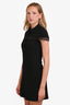 Maje Black Lace Button-Up Mini Dress Size 2